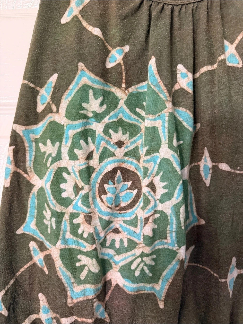 Handmade Batik Print Racerback Tank - Picture 3 of 4